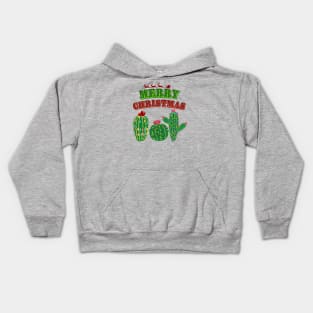 Merry Christmas, Cute Christmas Cactus Kids Hoodie